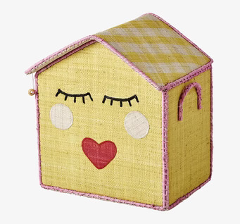 Förvaringskorg Sweet Face Small från Rice med ansiktsdesign