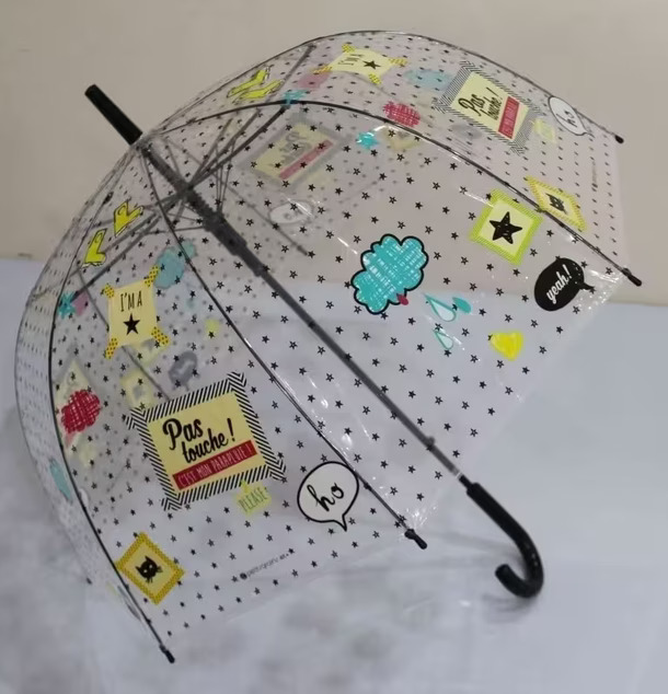 Paraply Cloche från Derriére la porte med färgglada mönster