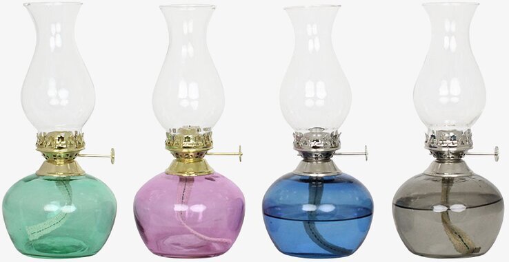 Fotogenlampa Lily Grön/Mässing från Strömshaga i grupp