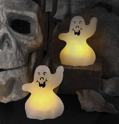Spöken LED 2-Pack från Star Trading med kuslig belysning