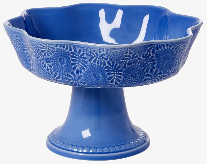 Fruktskål Blå från Rice med elegant design och blå glasyr