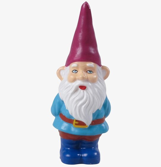 Gnome Candles Lila från Rice med lila hatt och blå tunika