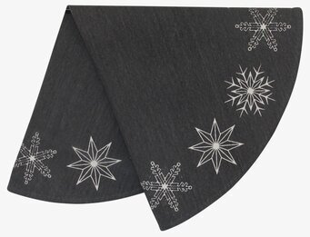 Julgransmatta Stjärnor från Pluto Produkter med vita stjärnor