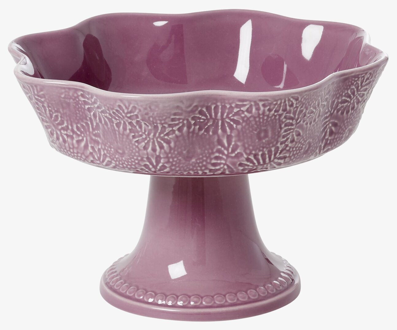 Fruktskål Dark Lavender från Rice i lavendelfärgat porslin