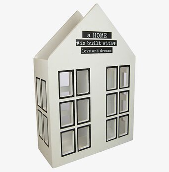 Magasinställ Vit från Weiste i form av ett tvåvåningshus