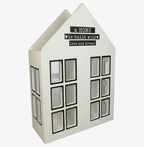 Magasinställ Vit från Weiste i form av ett tvåvåningshus