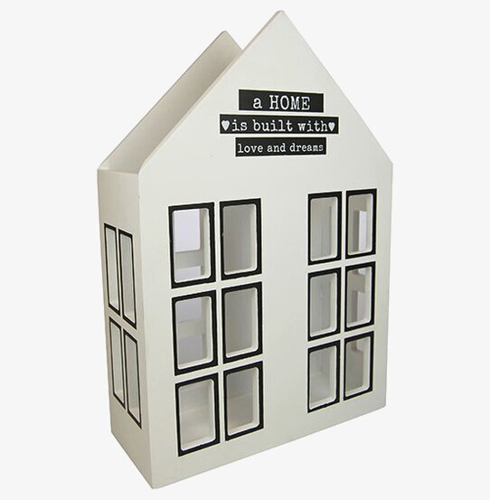 Magasinställ Vit från Weiste i form av ett tvåvåningshus