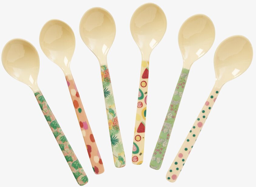 Korta Skedar - Today Is Fun från Rice med färgglada handtag