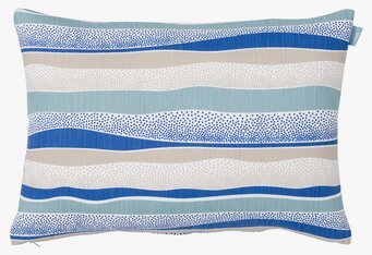 Kuddfodral Happy Kobolt från Spira med blå och beige ränder
