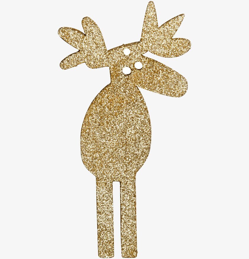 Älg Guld Glitter från Pluto Produkter, glittrande dekoration